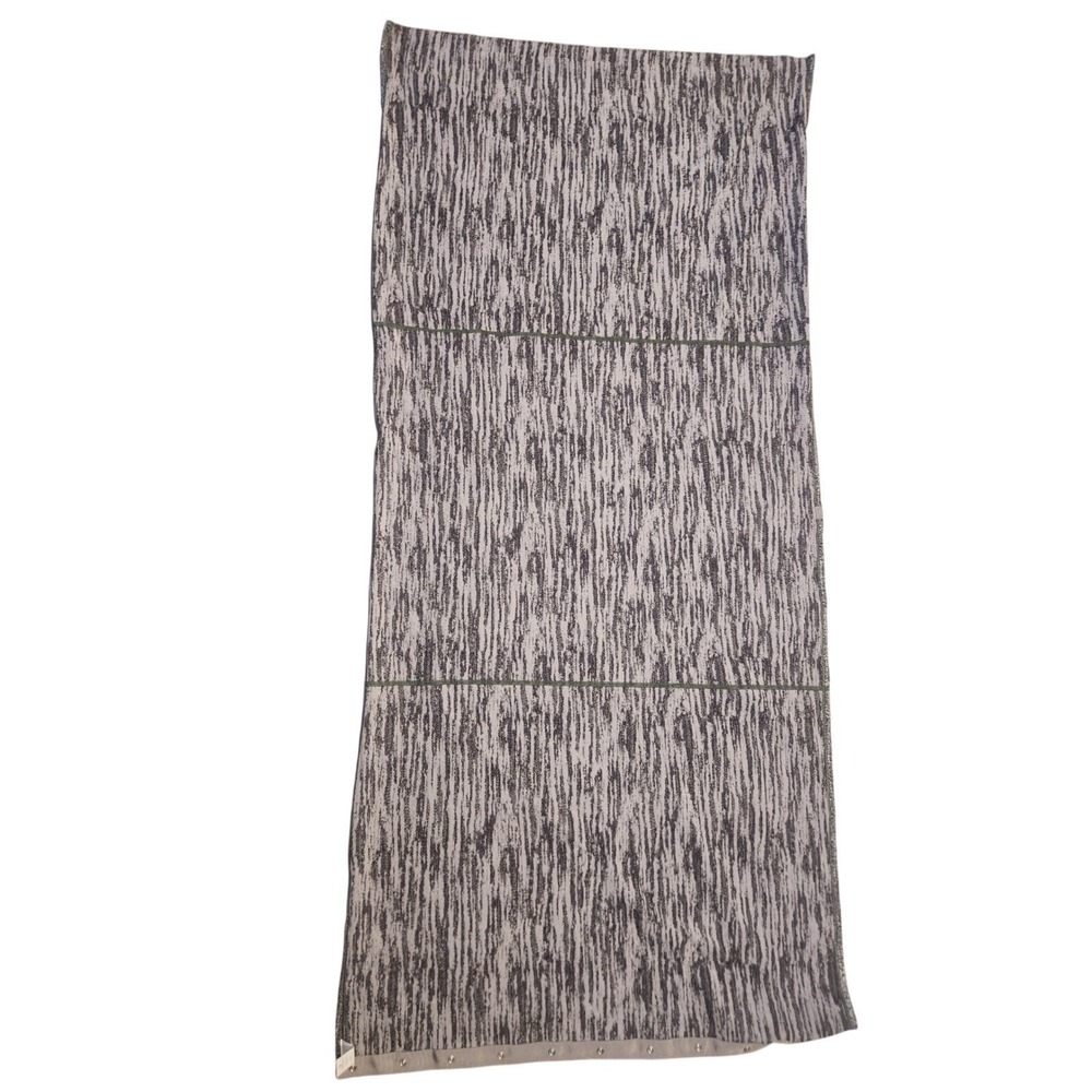 Lululemon Vinyasa Scarf Space Dye Camo Black White Grey Snap Wrap OS designer